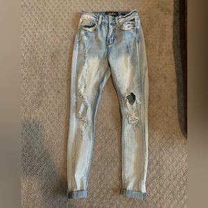 Light blue ripped Women jeans